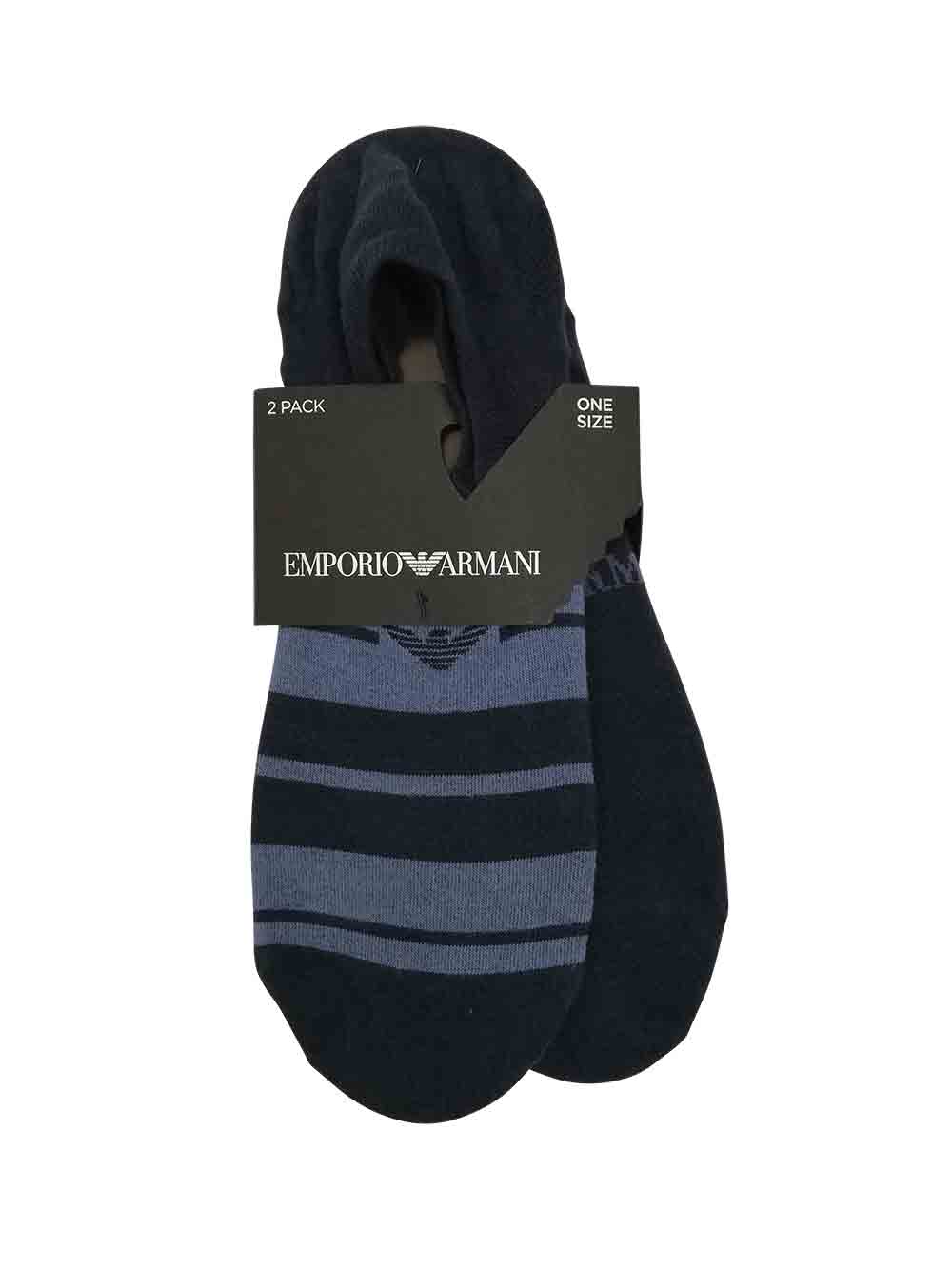 Soletta Fantasmino Bipack Emporio Armani Blu - 3042283R29252336 Soletta Fantasmino Bipack Emporio Armani Blu - 3042283R29252336