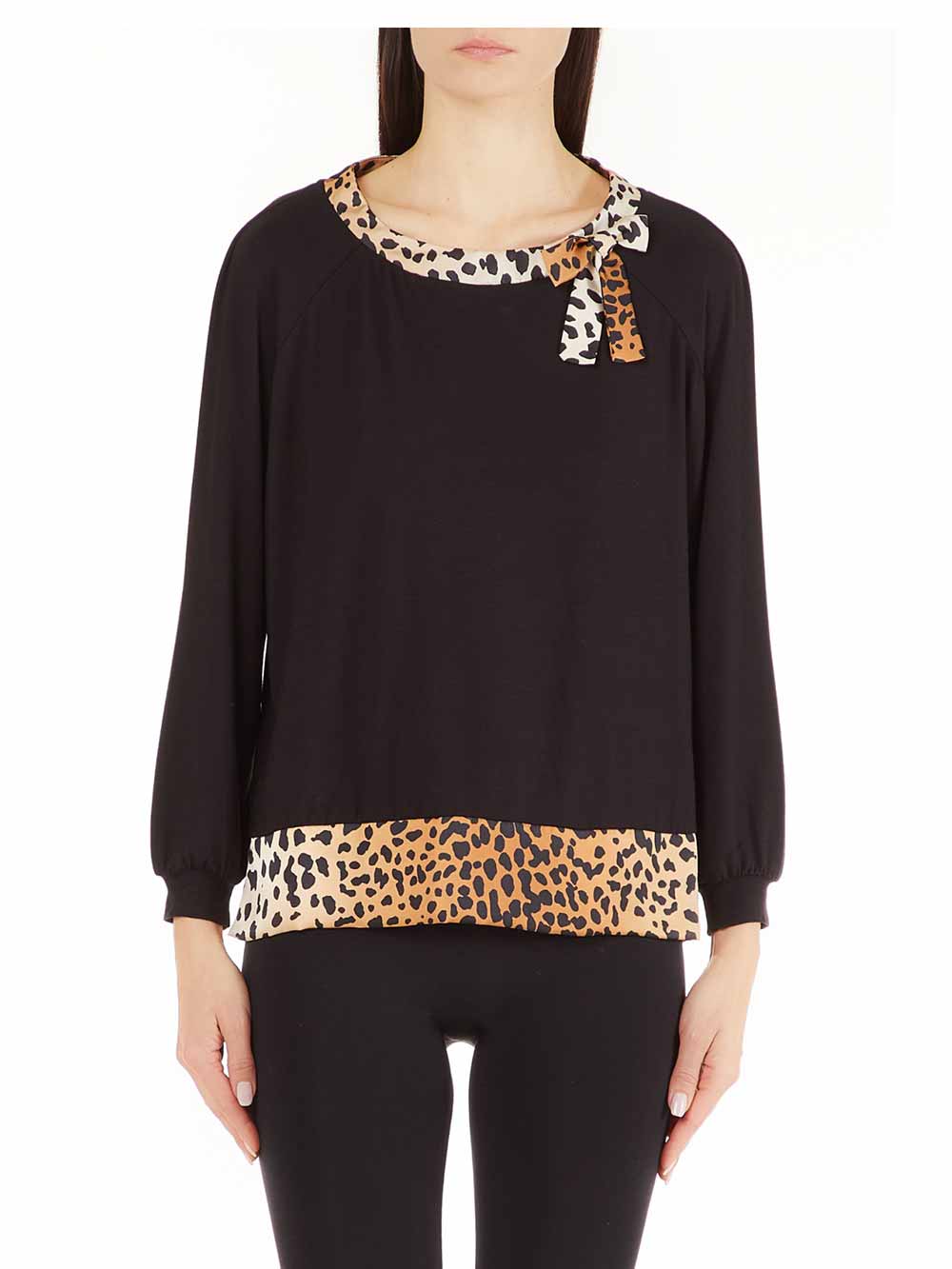 Maglia-Donna-Liu-Jo-Sport-Nera-Dalmata---5F2022J6512R9628-(1)