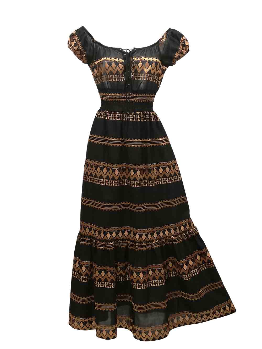 Abito Lungo Mare Donna Coocu Black Bronze - 237092867 (1)