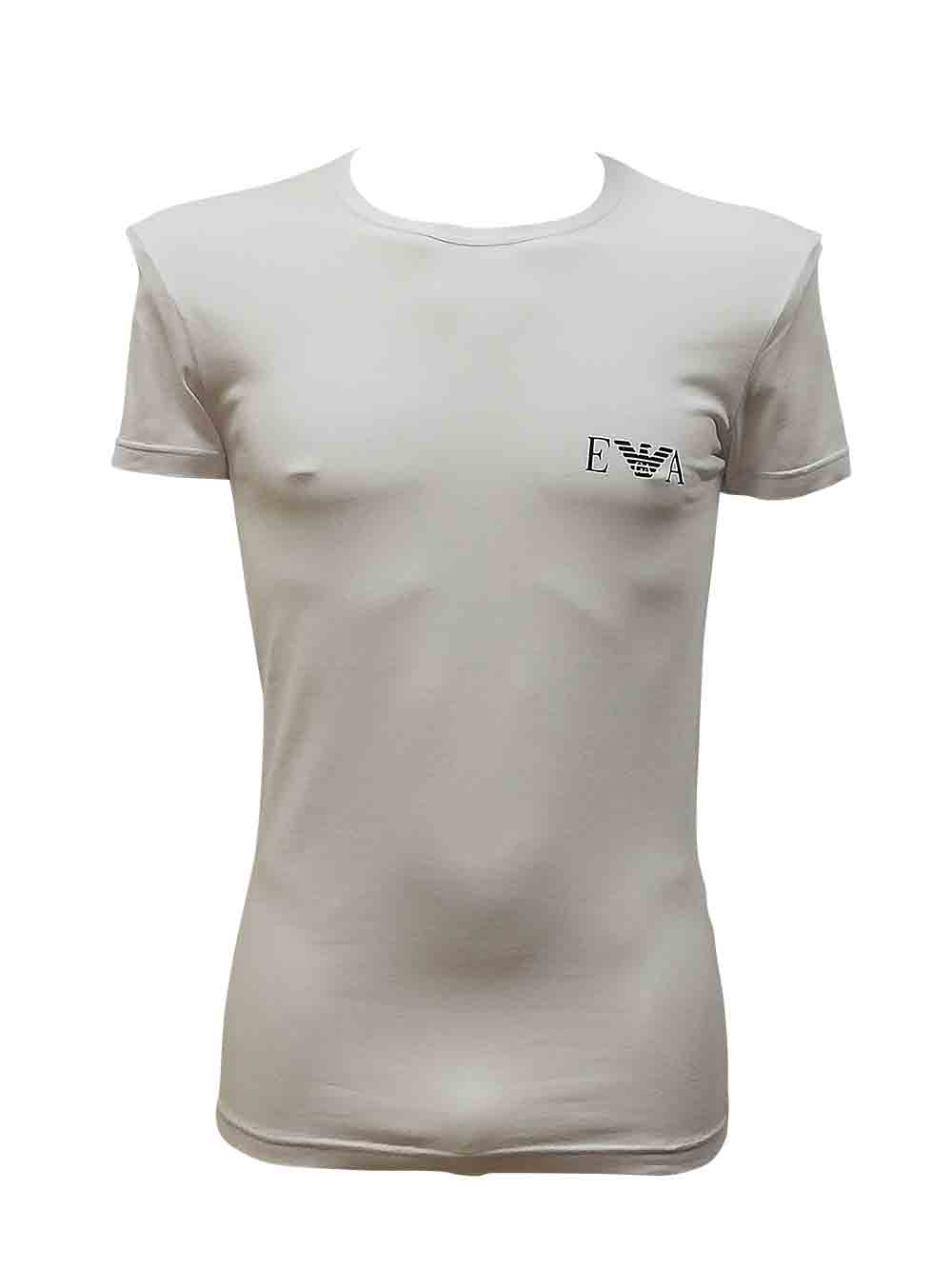 Maglia Uomo Emporio Armani Bianco - 1116703R71510410 Maglia Uomo Emporio Armani Bianco - 1116703R71510410