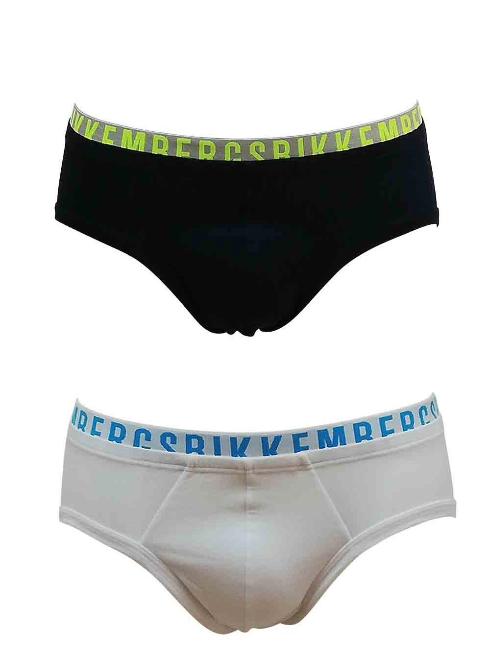 Slip-Medio-Bipack-Uomo-Bikkembergs-Bianco-e-Blu---VBKT049691123-(1) Slip Medio Bipack Uomo Bikkembergs Bianco e Blu - VBKT049691123
