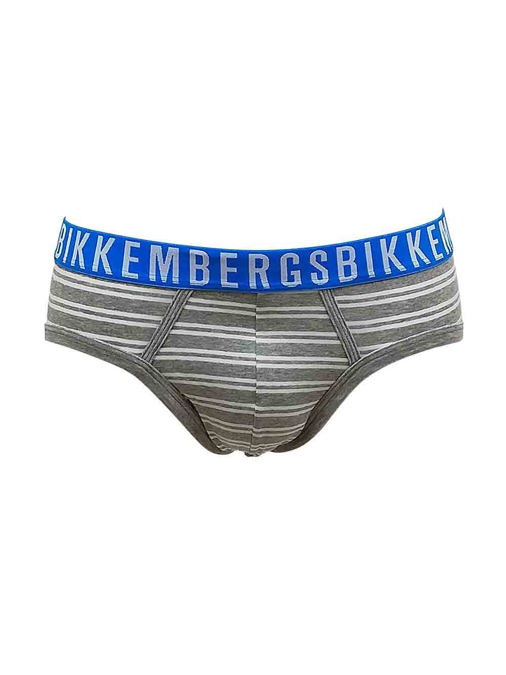 Slip Medio Bipack Uomo Bikkembergs Bianco e Grigio - VBKT047794120 Slip Medio Bipack Uomo Bikkembergs Bianco e Grigio - VBKT047794120