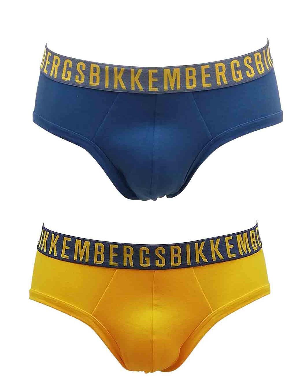 Slip-Medio-Bipack-Uomo-Bikkembergs-Denim-e-Giallo---VBKT047732880-(1) Slip Medio Bipack Uomo Bikkembergs Denim e Giallo - VBKT047732880