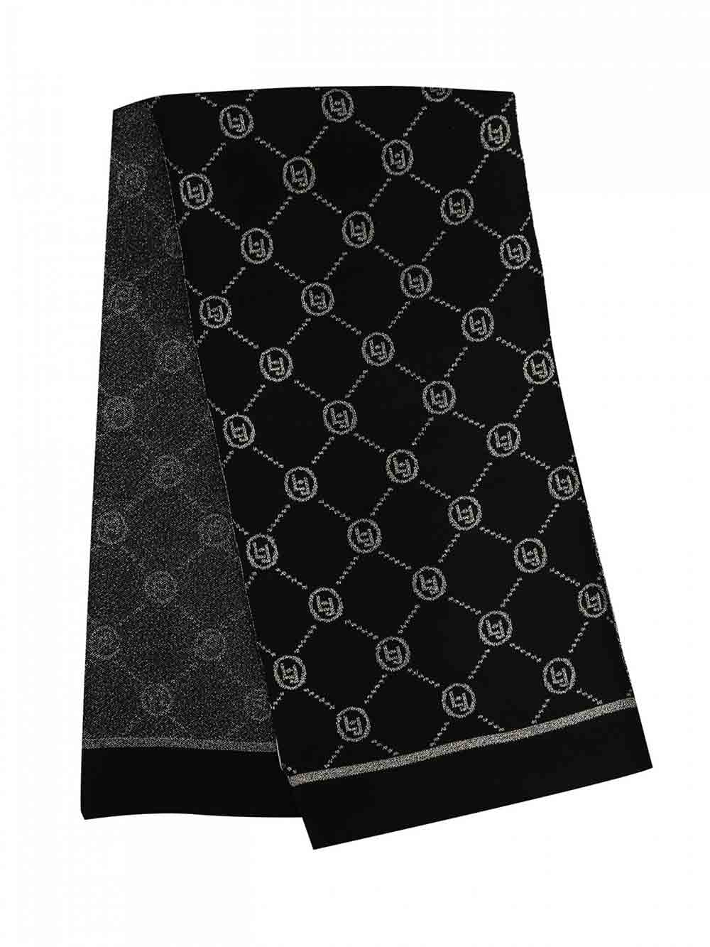 Sciarpa-Donna-Nera-Liu-Jo-Sport---TF3293MA63L22222-(1) Sciarpa Donna Nera Liu Jo Sport - TF3293MA63L22222