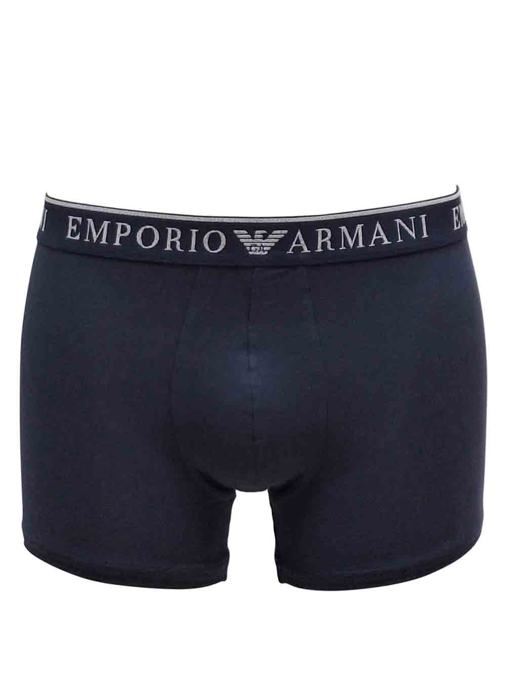 Boxer Medio Bipack Uomo Emporio Armani Blu e Grigio - 1117693F7207448 (1) Boxer Medio Bipack Uomo Emporio Armani Blu e Grigio - 1117693F7207448
