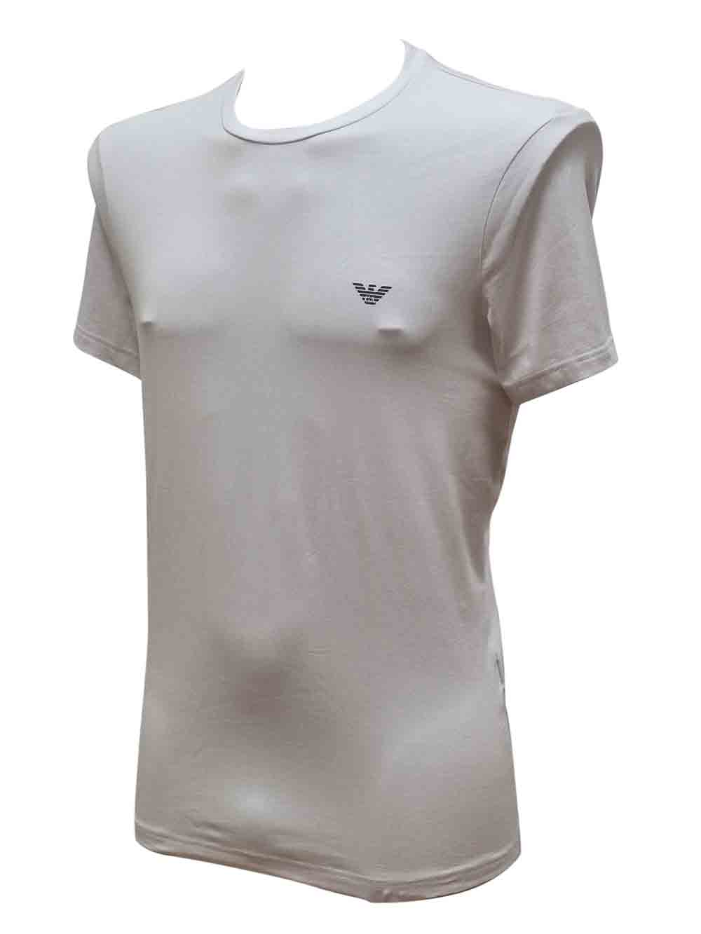 Maglia Uomo Emporio Armani Bianca - 1112673F720 Maglia Uomo Emporio Armani Bianca - 1112673F720