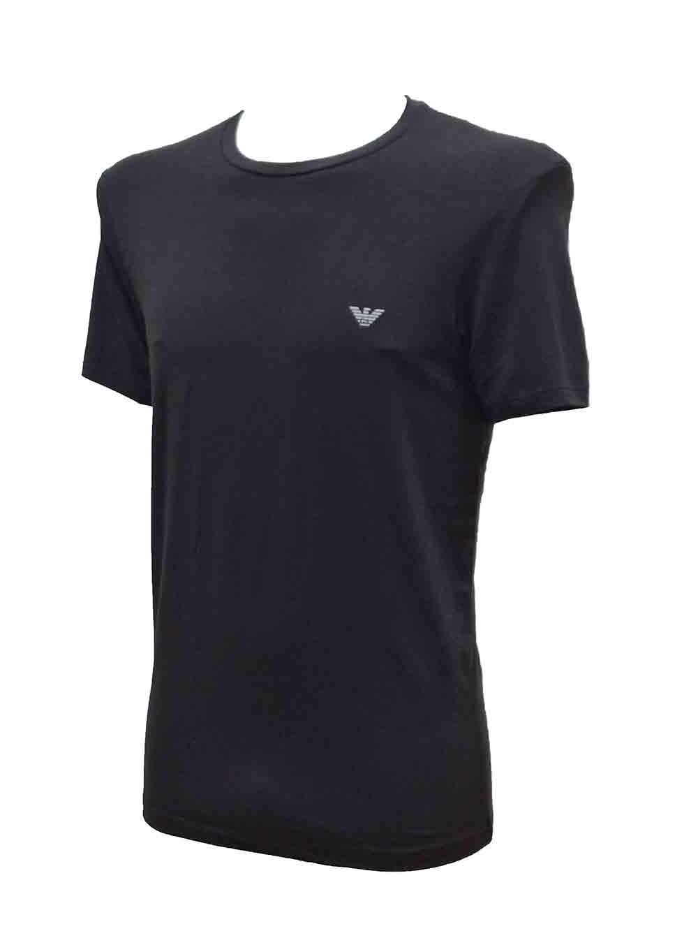 Maglia Uomo Emporio Armani Nera - 1112673F720 Maglia Uomo Emporio Armani Nera - 1112673F720