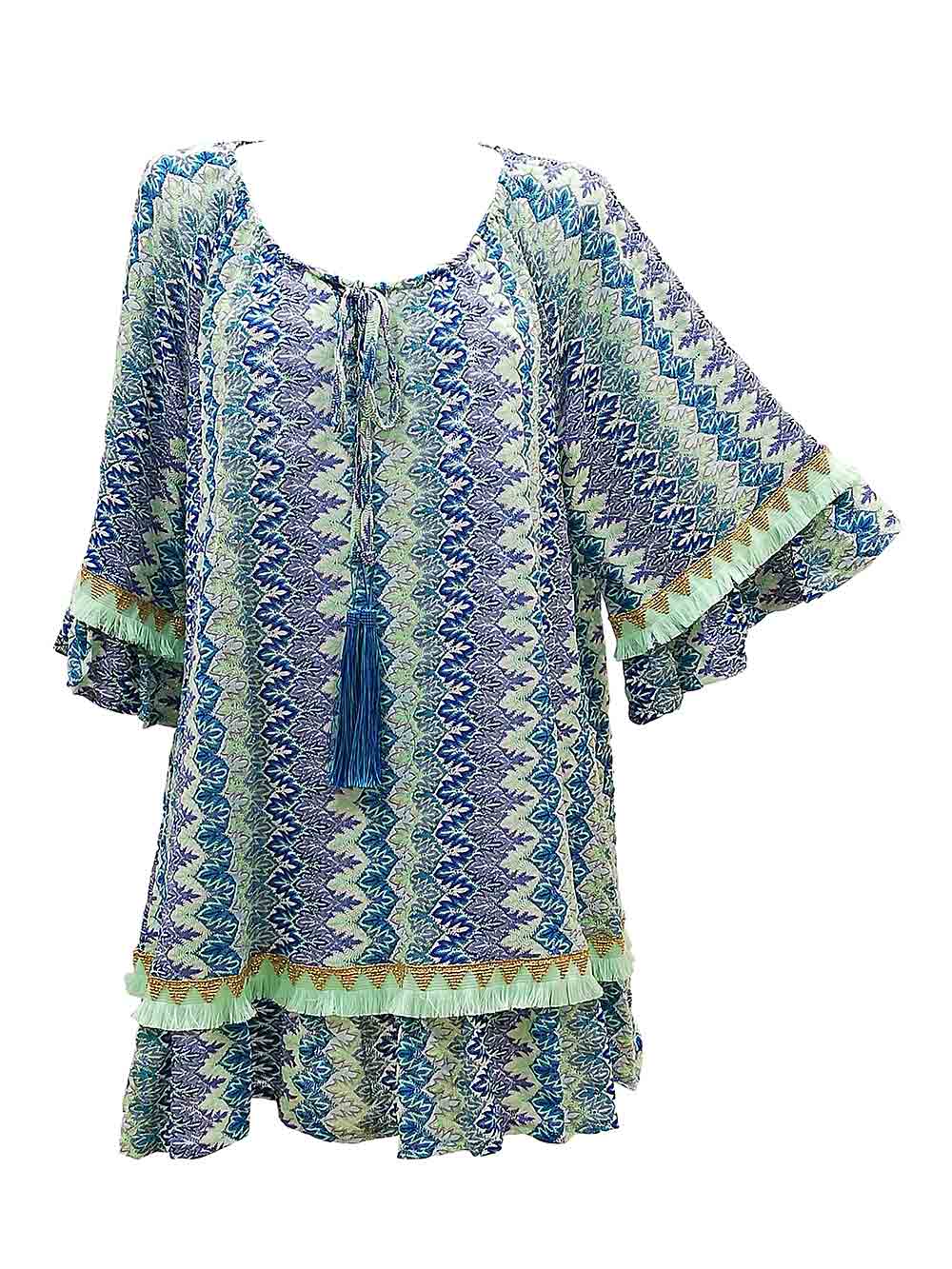 Kaftano Mare Donna Pholya motivo foglie - 4315022 (1) Kaftano Mare Donna Pholya motivo foglie - 4315022