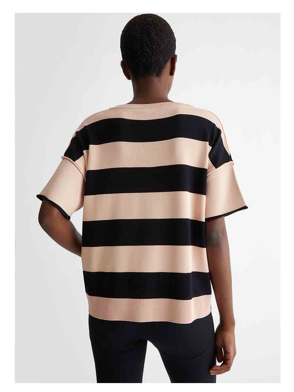 Maglia-Donna-Liu-Jo-Sport-Righe-Baby-Nero---TA4115MS36LC3381-(2) Maglia Donna Liu Jo Sport Righe Baby Nero - TA4115MS36LC3381