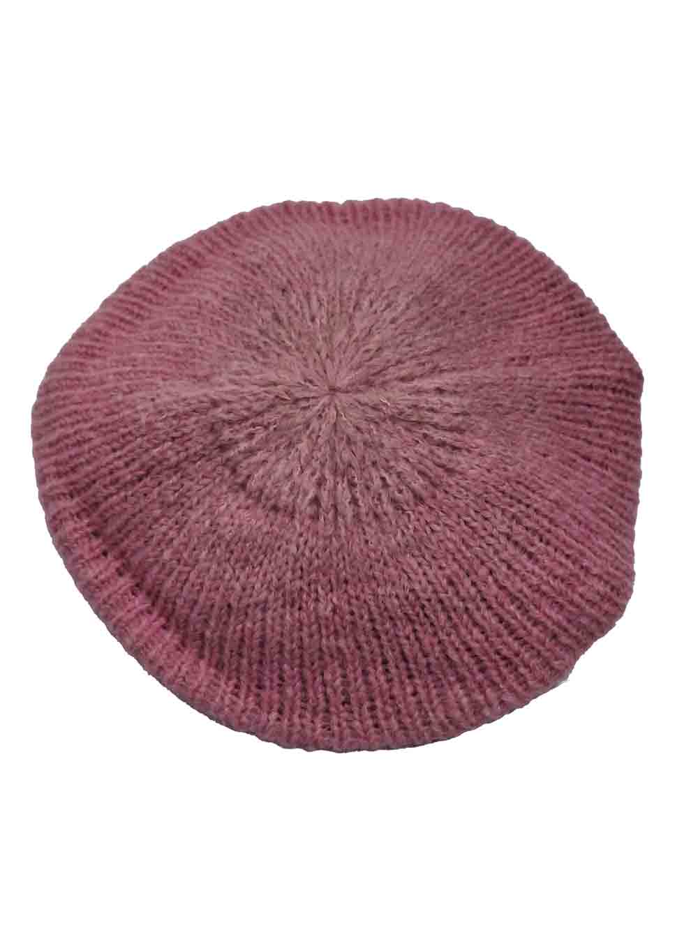 Cappello-Donna-Omero-forma-a-basco-in-misto-lana-pregiata---700209ROSAMELANGE-(2) Cappello Donna Omero forma a basco in misto lana pregiata - 700209ROSAMELANGE