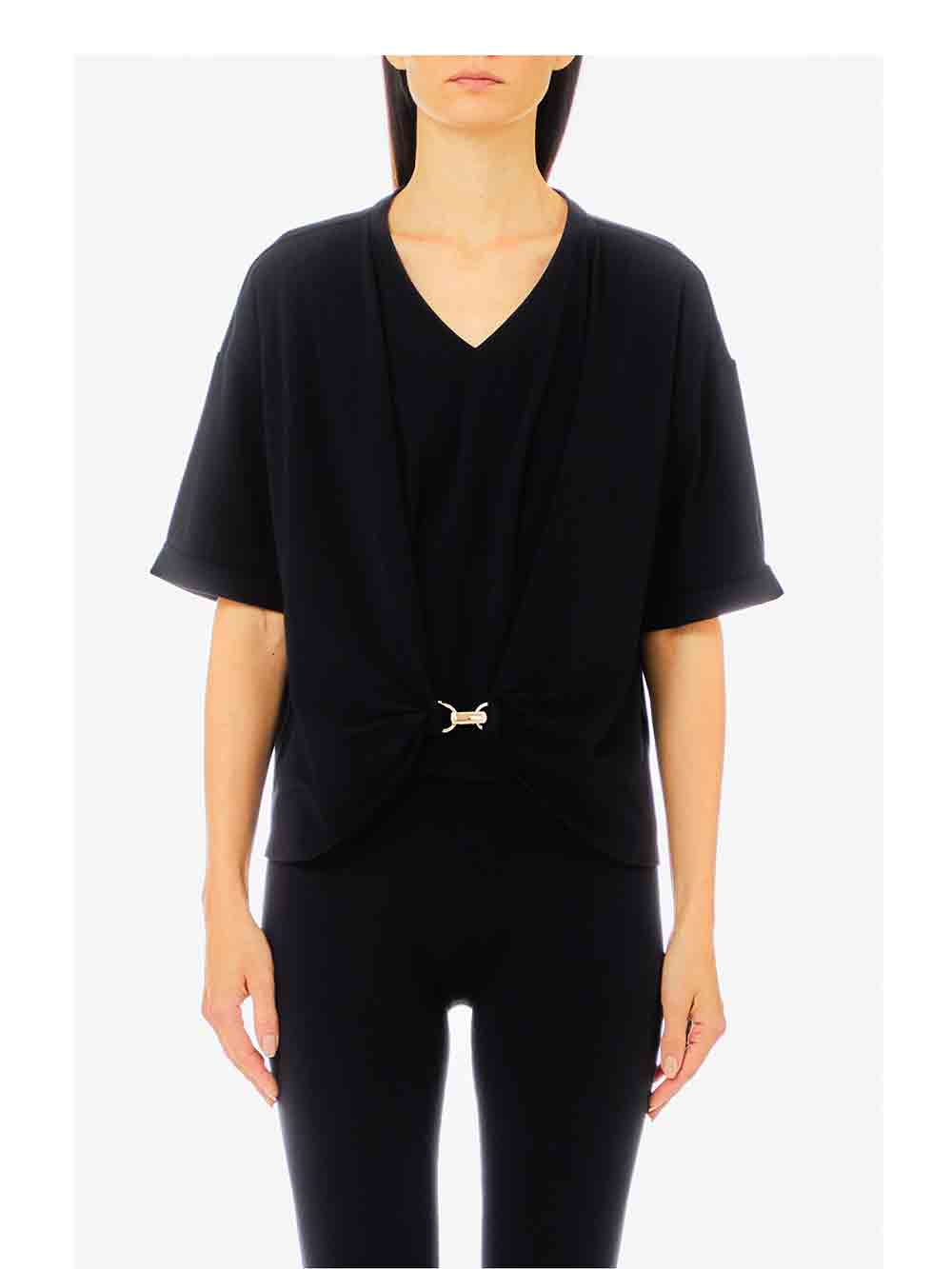 Maglietta-Donna-Liu-Jo-Sport-Nera---TF4307JS08822222-(1) Maglietta Donna Liu Jo Sport Nera - TF4307JS08822222