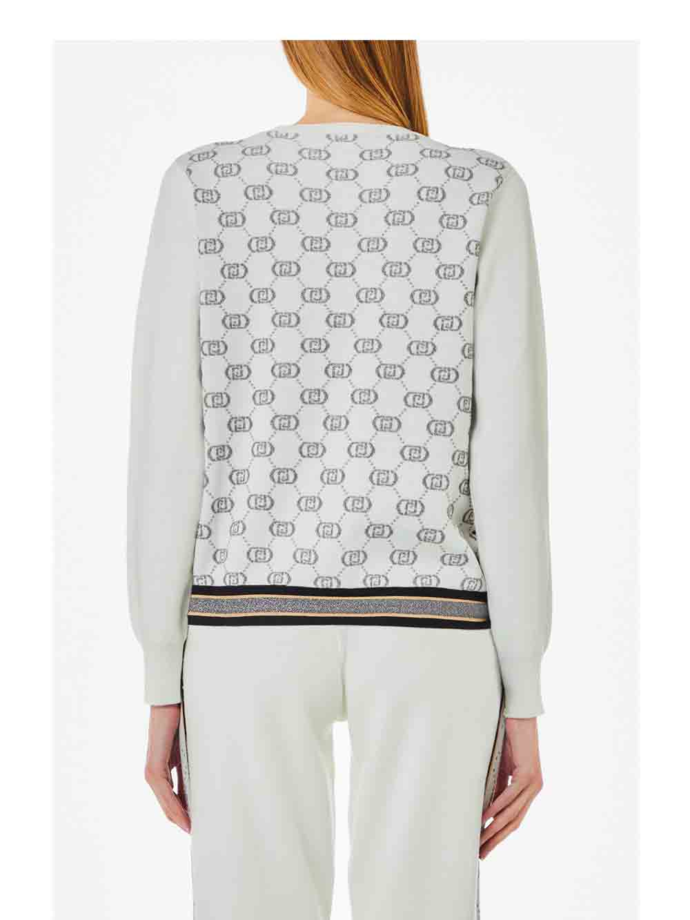 Pullover-Donna-Liu-Jo-Sport-Bianco---TF4228MS63LA4280-(2) Pullover Donna Liu Jo Sport Bianco - TF4228MS63LA4280