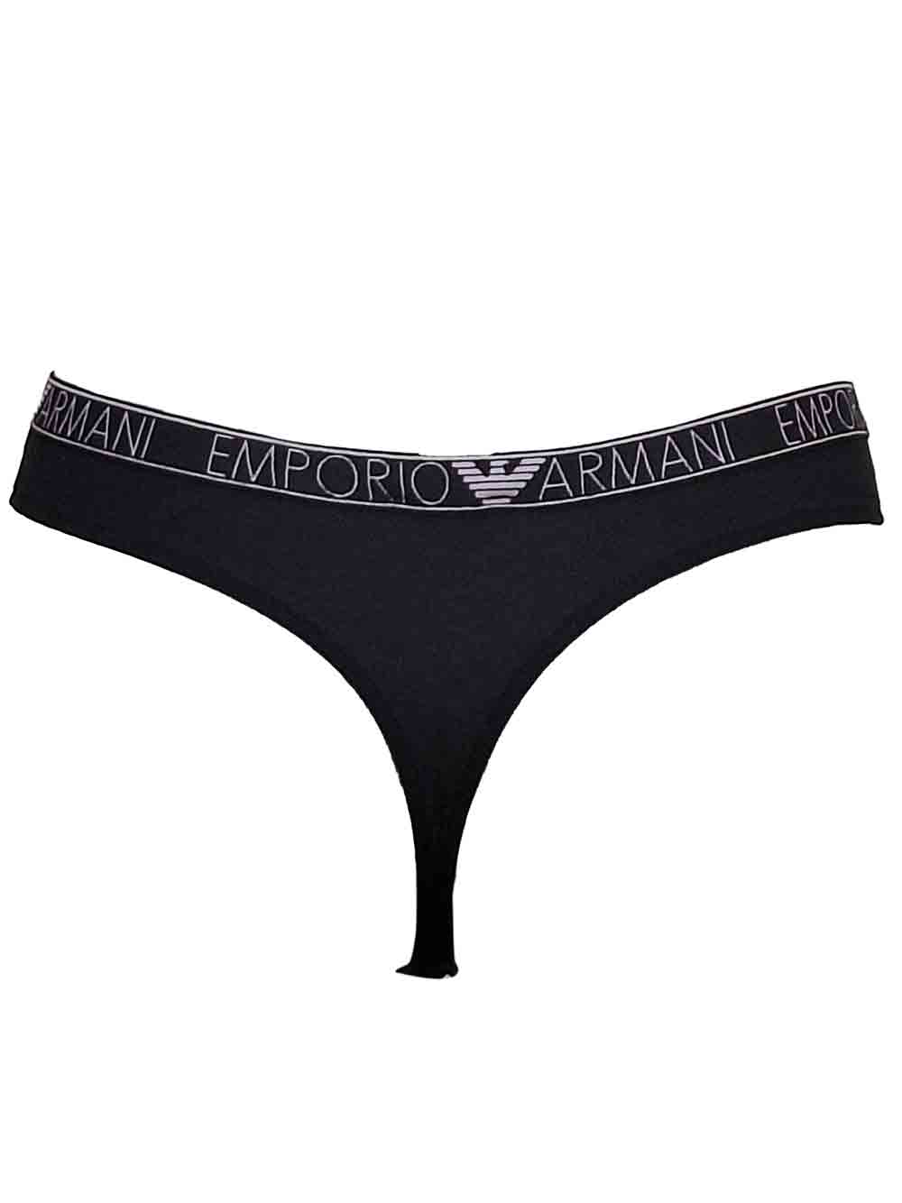 Perizoma Donna Emporio Armani Nero - 1633334R22320 (2) Perizoma Donna Emporio Armani Nero - 1633334R22320