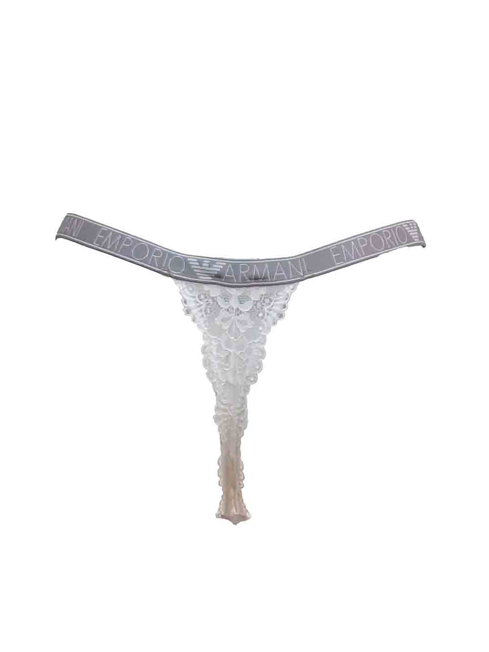 Perizona a Tanga Donna Emporio Armani Bianco - 1642824R22110 (2) Perizona a Tanga Donna Emporio Armani Bianco - 1642824R22110