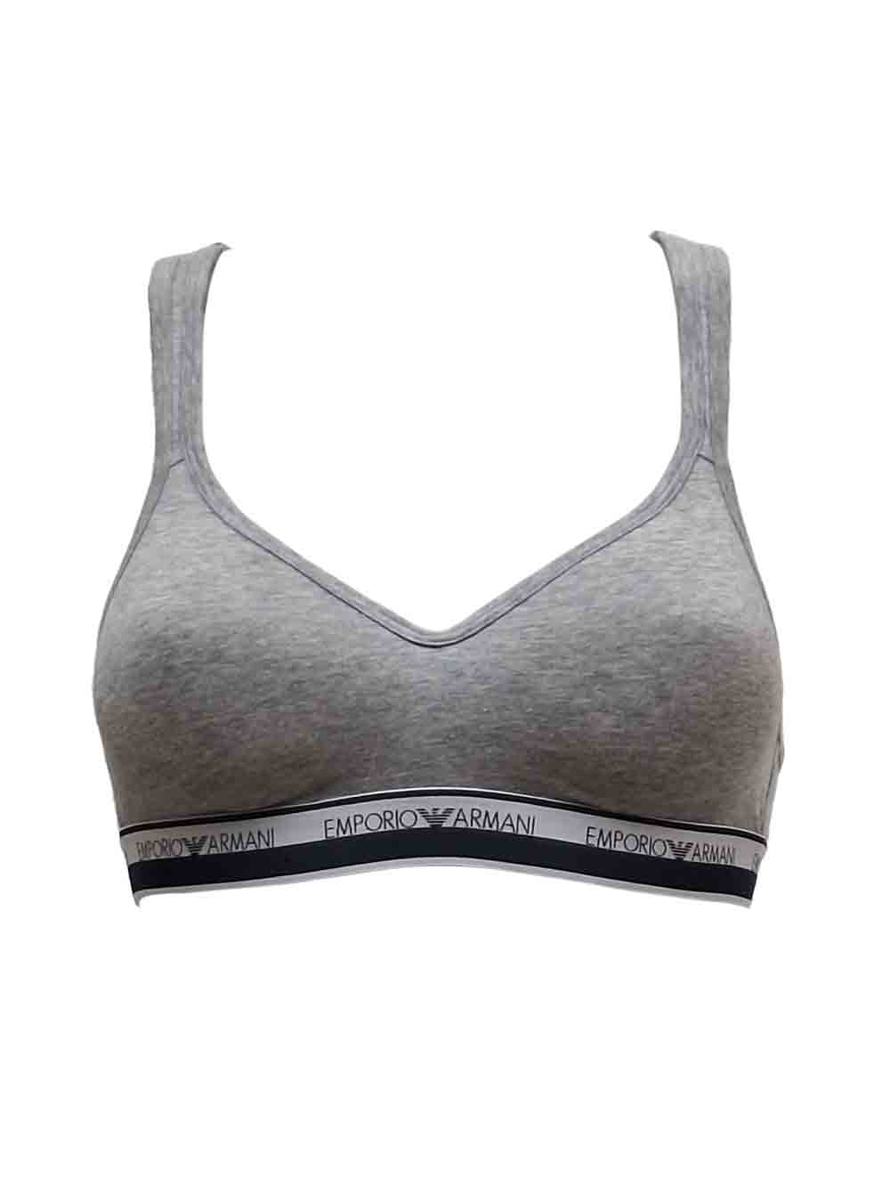 Reggiseno bralette Donna Emporio Armani Grigio - 1639954R227948 (1) Reggiseno bralette Donna Emporio Armani Grigio - 1639954R227948