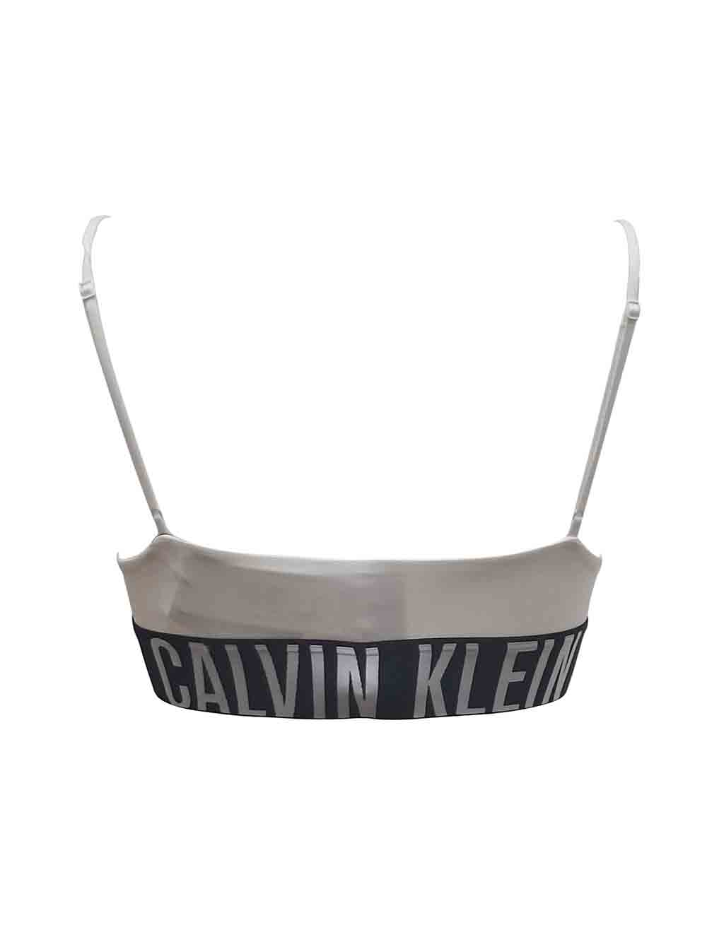 Top Brassiere Donna Calvin Klein Bianco - QF7631E100 (2) Top Brassiere Donna Calvin Klein Bianco - QF7631E100