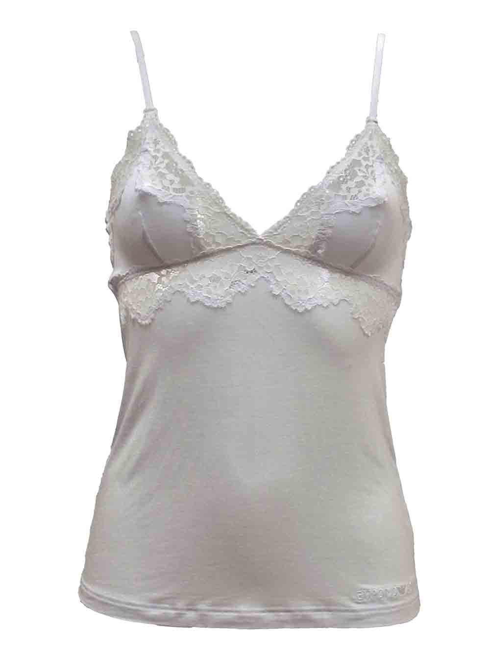 Top Donna Emporio Armani Bianco - 1648094R22110 (1) Top Donna Emporio Armani Bianco - 1648094R22110