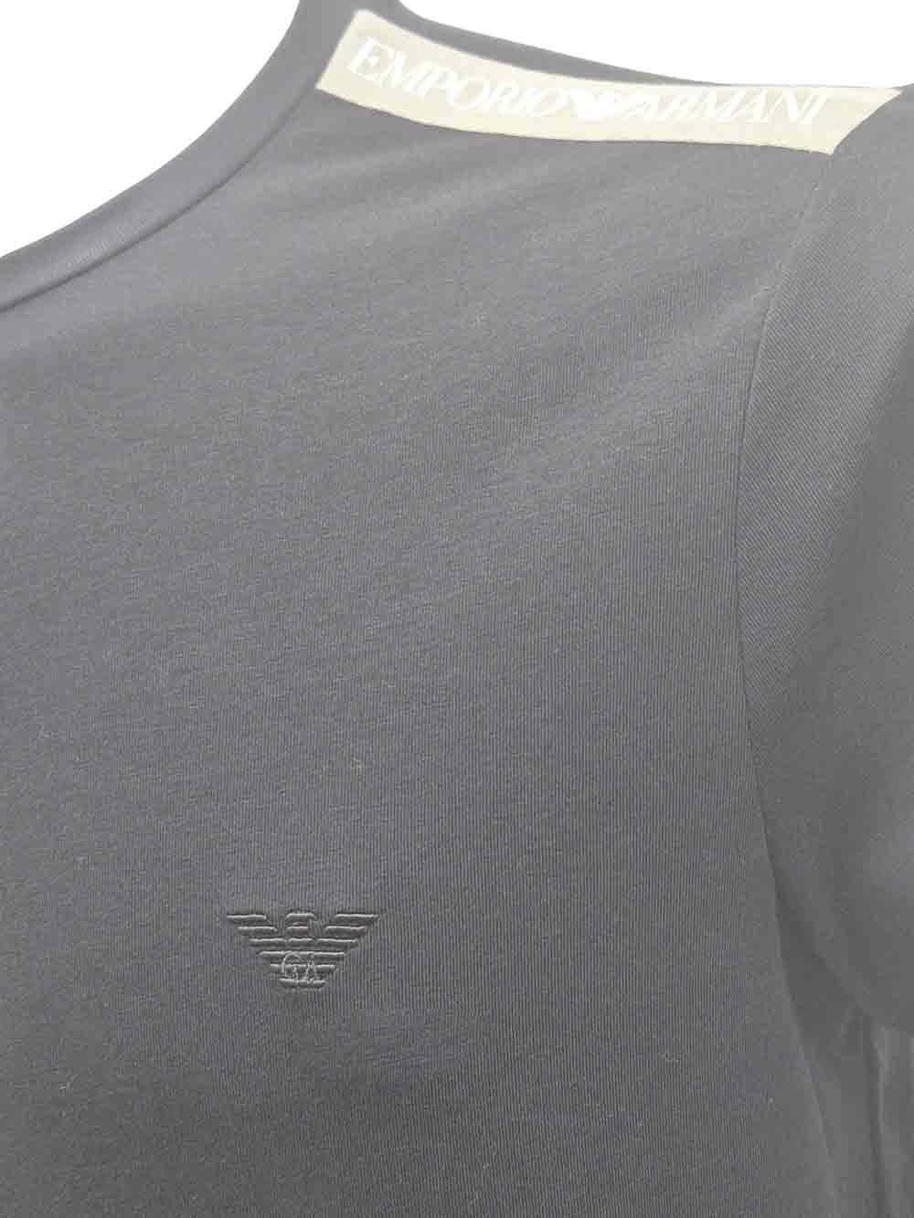 Maglia Uomo Emporio Armani Nera - EM000384AF10779UC001 (2) Maglia Uomo Emporio Armani Nera - EM000384AF10779UC001
