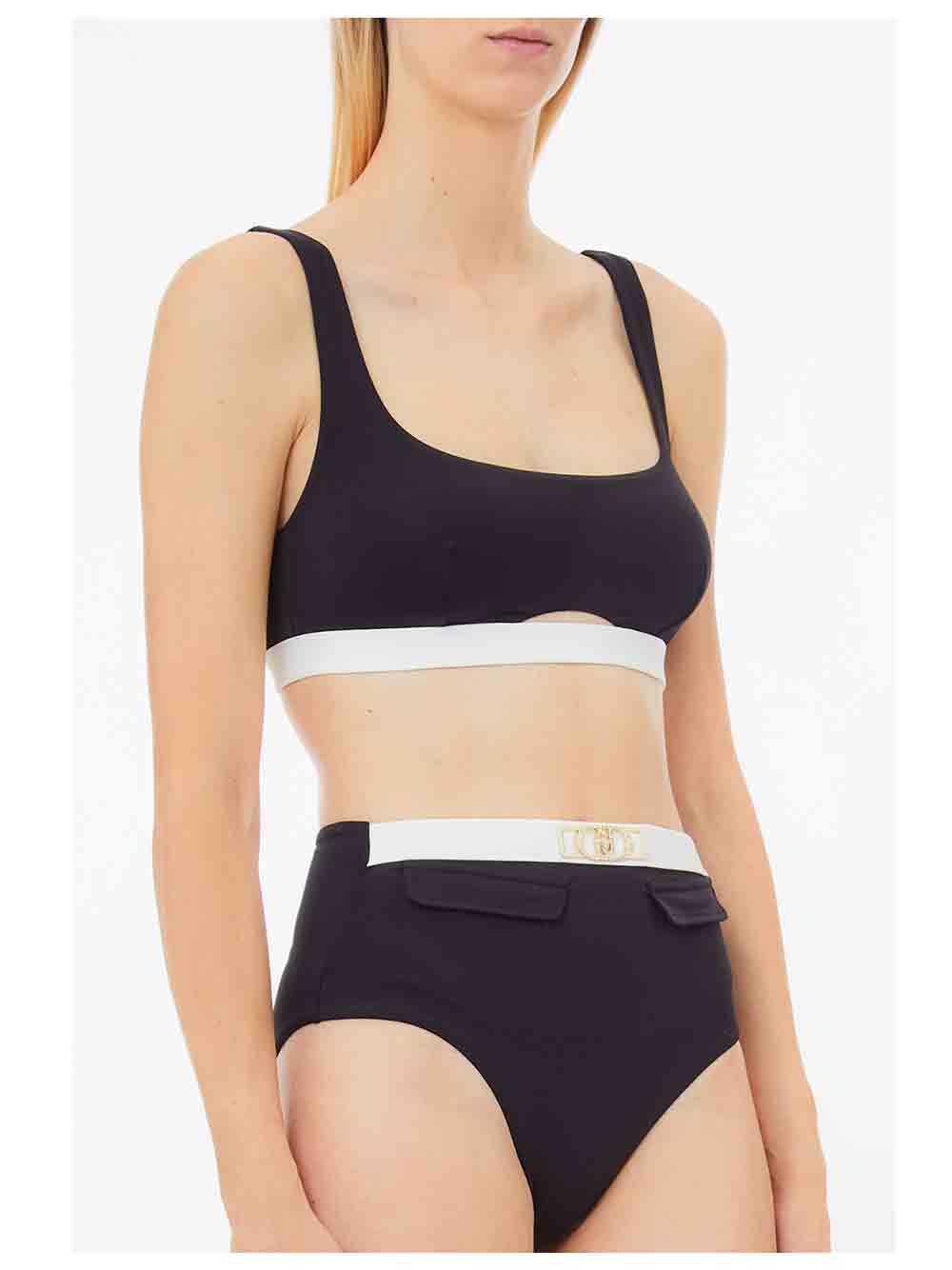 Bikini Donna Liu Jo Beachwear Bicolor Nero Bianco - VA5075J64479096 (3)