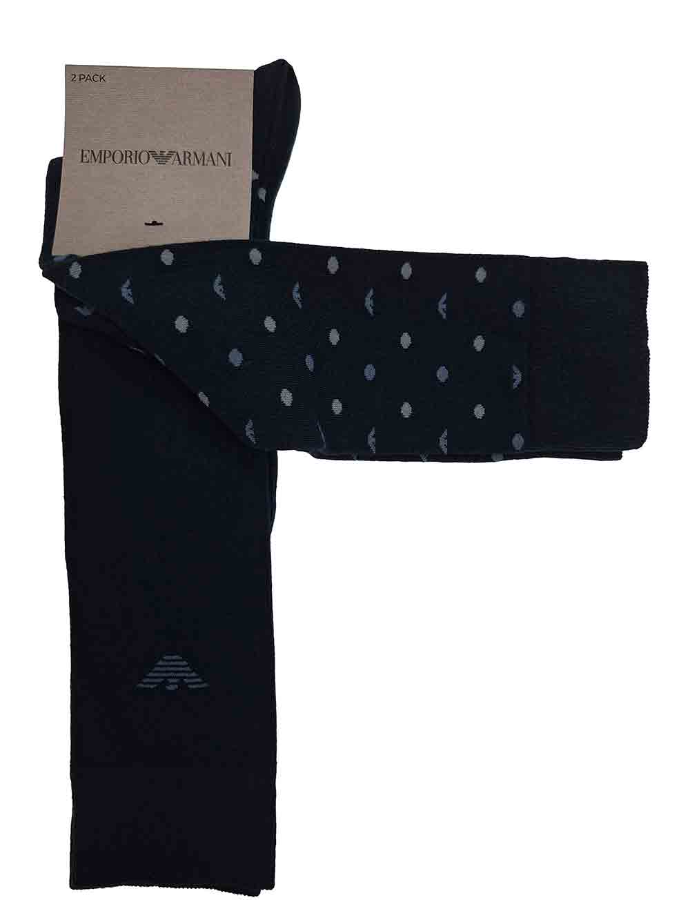 Calza Gambaletto Uomo Bipack Emporio Armani - EM000545AF18145MB382 Calza Gambaletto Uomo Bipack Emporio Armani - EM000545AF18145MB382