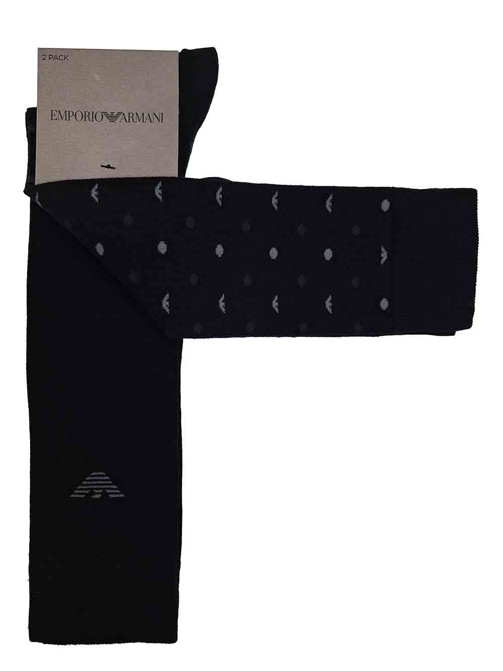 Calza Gambaletto Uomo Bipack Emporio Armani - EM000545AF18145MC363 Calza Gambaletto Uomo Bipack Emporio Armani - EM000545AF18145MC363